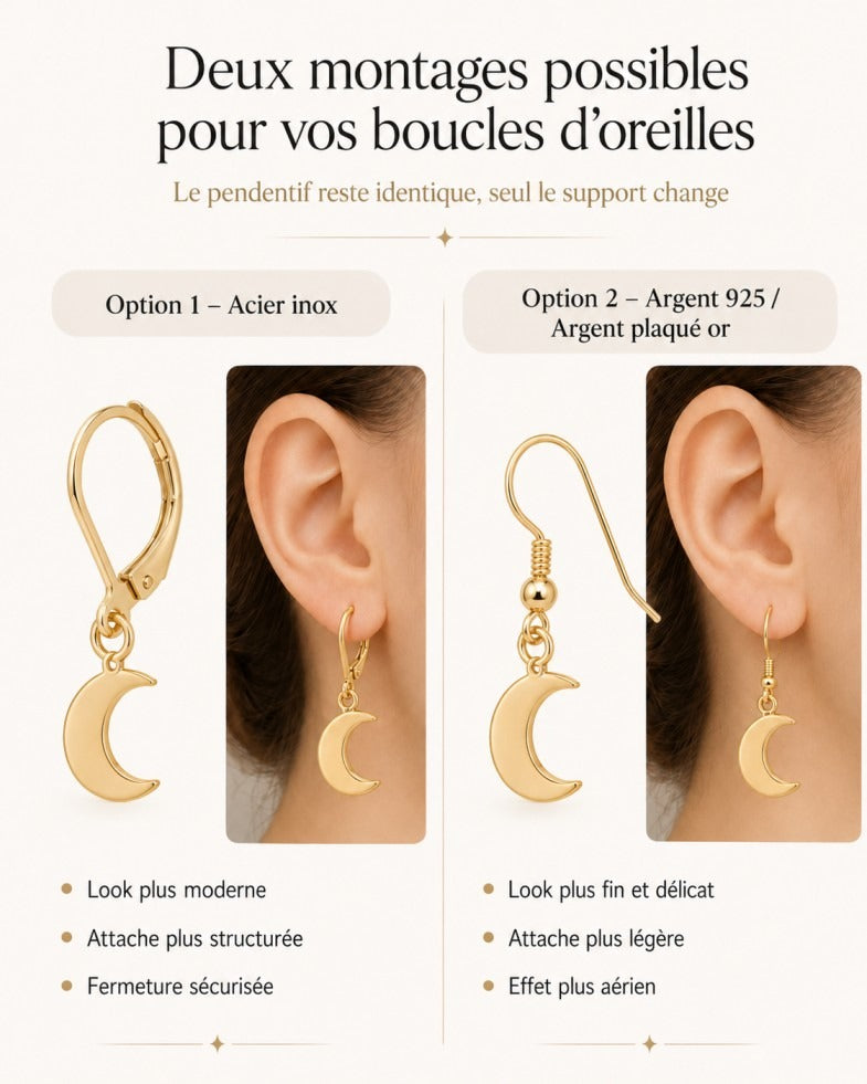 Boucles d'oreilles Goutte de Lumière