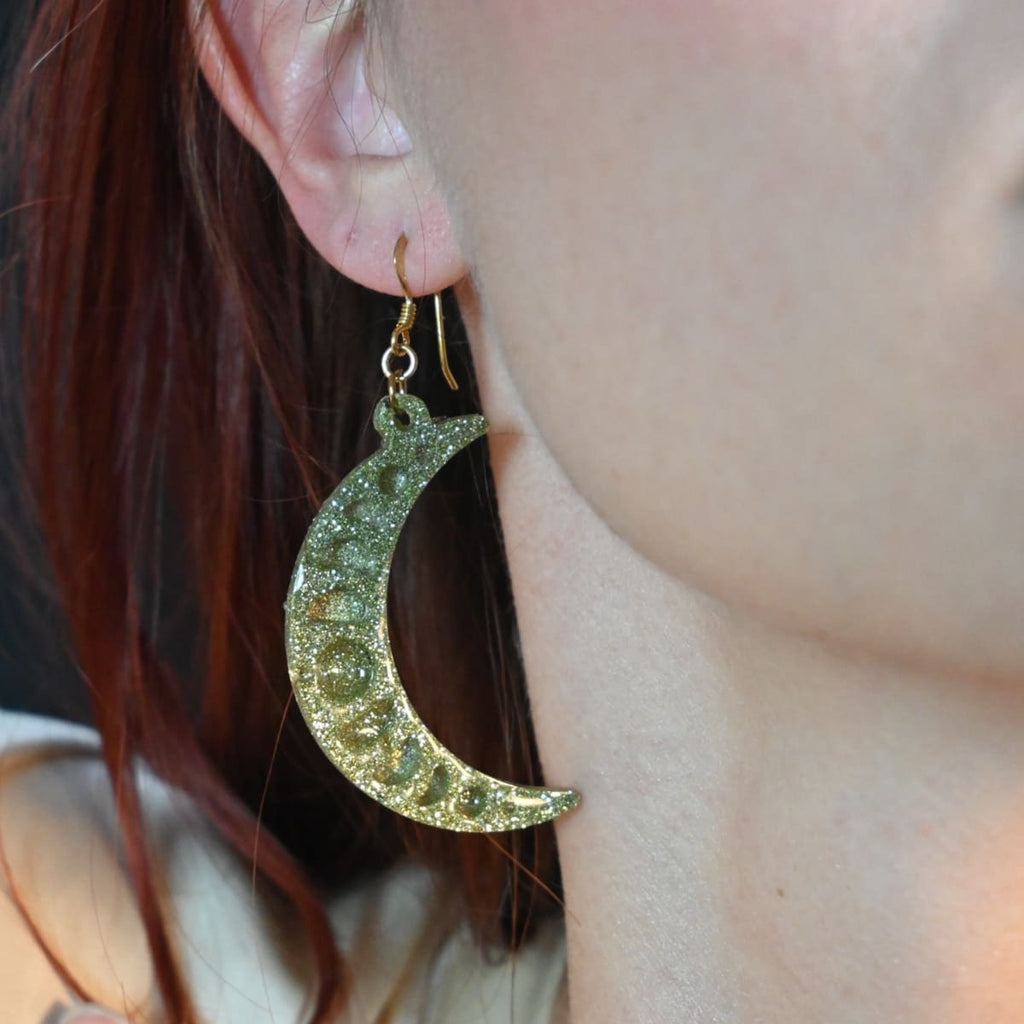 Boucles d'oreilles - Lune & Soleil