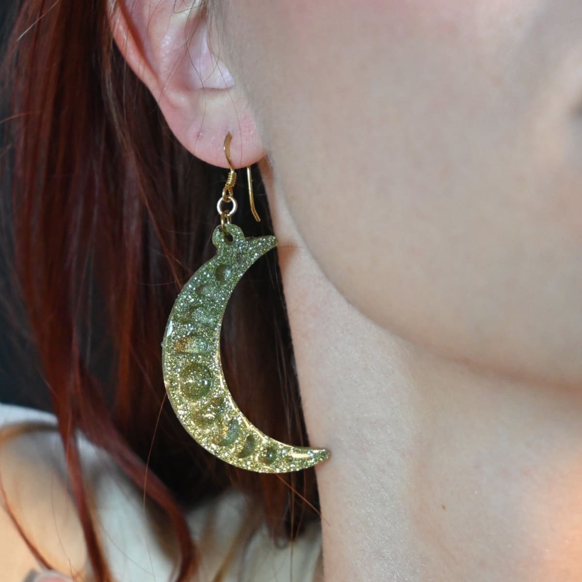 Boucles d'oreilles - Lune & Soleil