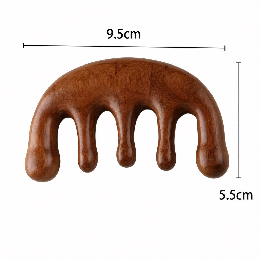 Wooden "Meridian" Massage Comb
