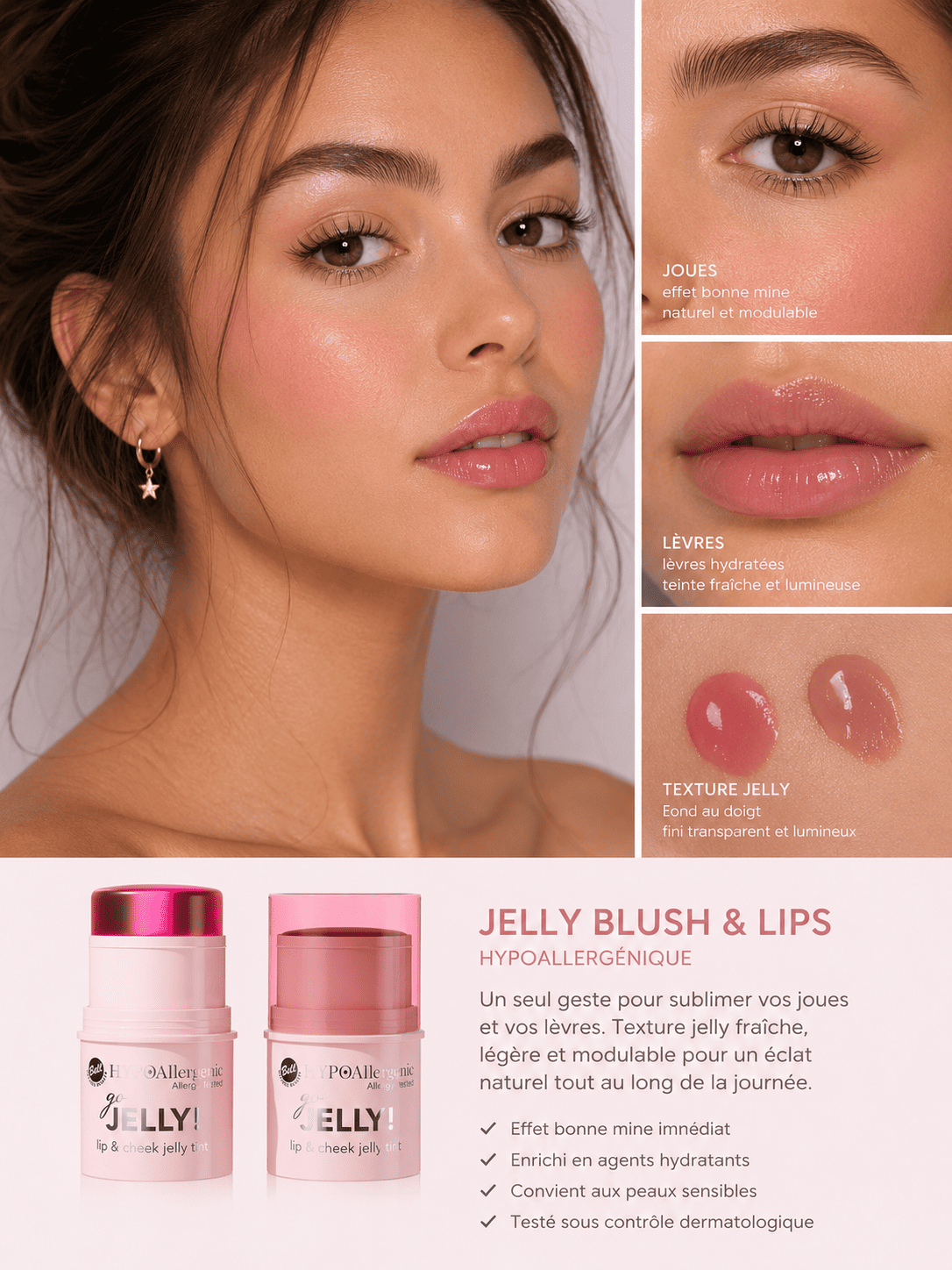 Jelly Blush & Lips Hypoallergénique