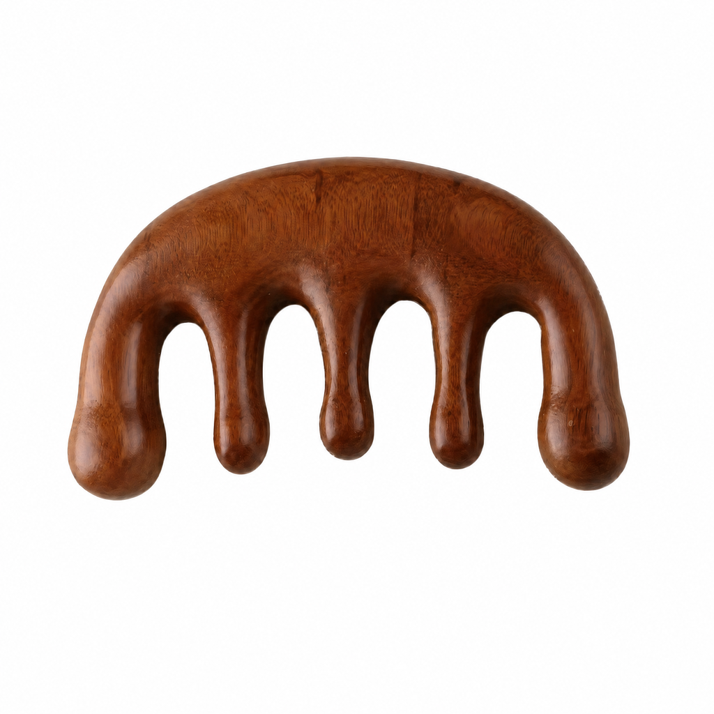 Wooden "Meridian" Massage Comb