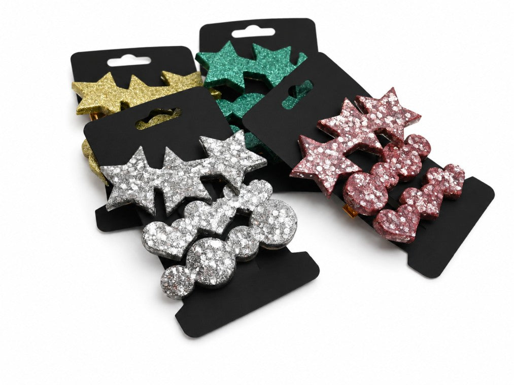 Trio Barrettes Fantaisies